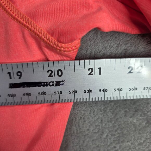 Womens Under Armour Coral Pink Pullover Hooded Shirt ISO Chill Long Sleeve XL - Picture 4 of 6